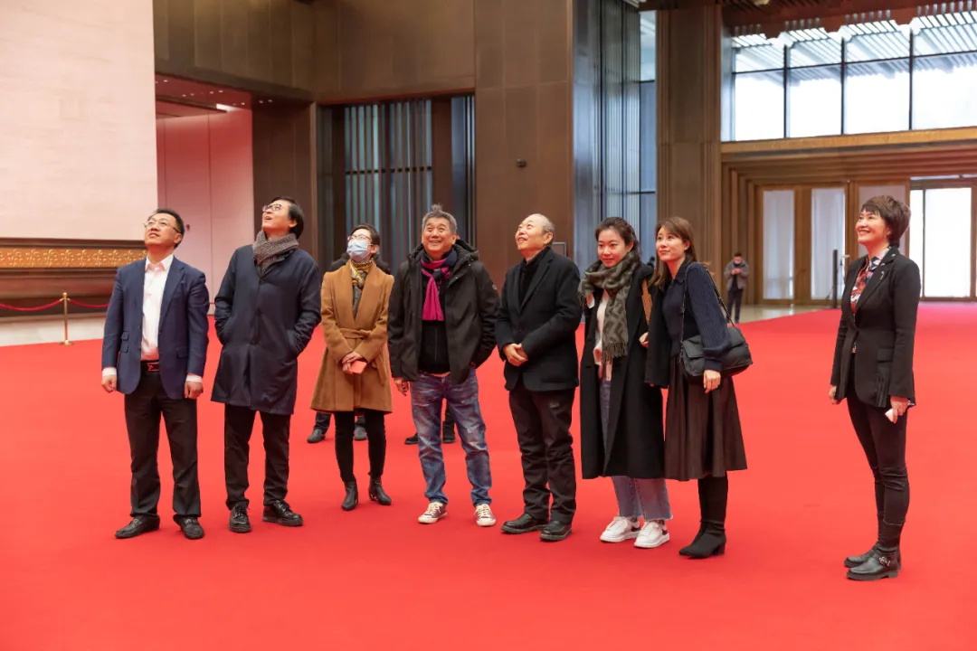 场馆纪实 | 巨幅馆藏画作《国泰民安》作者一行莅临青岛国际会议中心 6